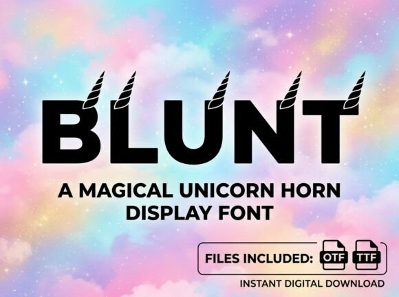 Blunt Font: A Bold Statement for Digital Design