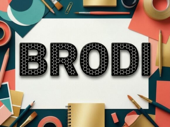 Brodi Font: A Decorative Typeface That Elevates Craft Projects