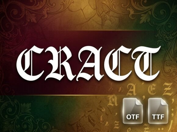 Cract: A Decorative Typeface That Commands Attention