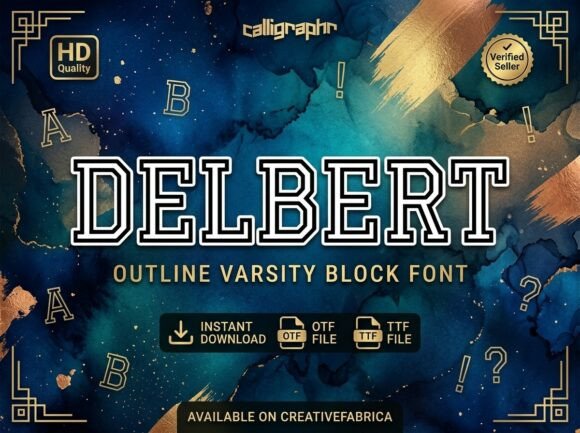 Delbert: A Decorative Font That Demands Attention