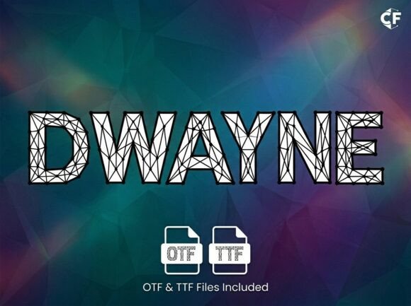 Dwayne Font: A Decorative Typeface for Digital Design