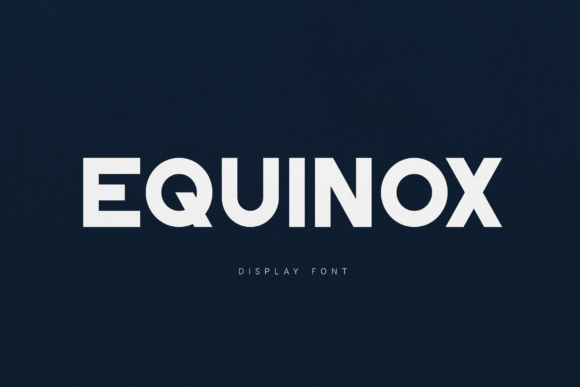 Eqinox: A Bold, Celestial Typeface for Editorial Design