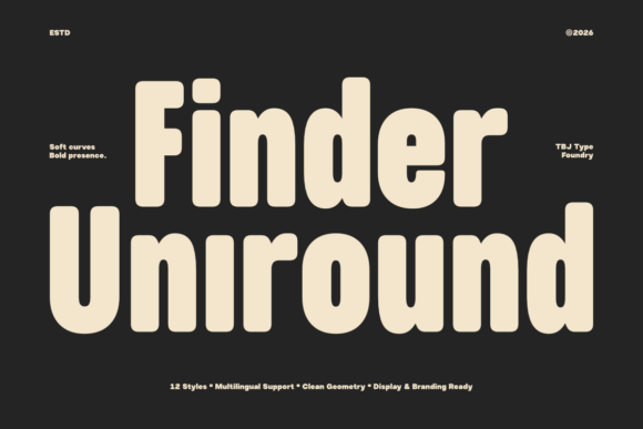 Finder Uniround: A Modern Font for a Professional Brand