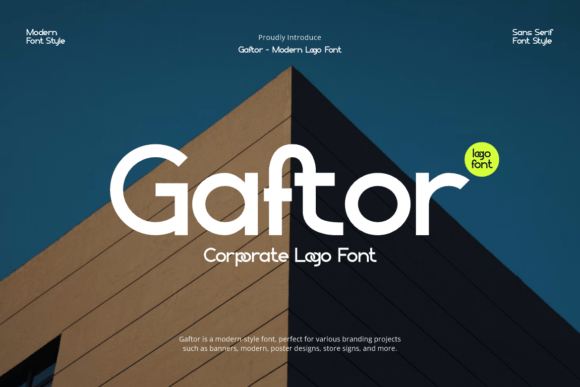 Gaftor Font: A Bold Typeface for Your Brand