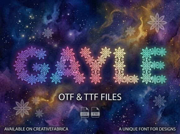 Gayle Font: A Decorative Typeface for Bold Digital Branding
