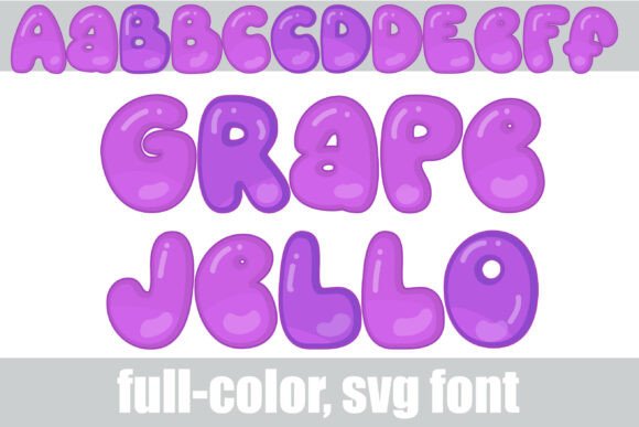 Grape Jello: A Color Font That Adds Playful Flair to Editorial Design