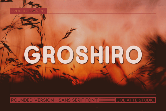 Groshiro Typeface: A Bold, Rounded Choice for Branding Projects