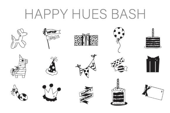 Happy Hues Bash: A Celebration Font for Editorial Design