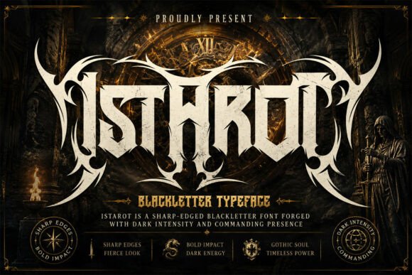Istarot Font: A Gothic Typeface for Strong Branding