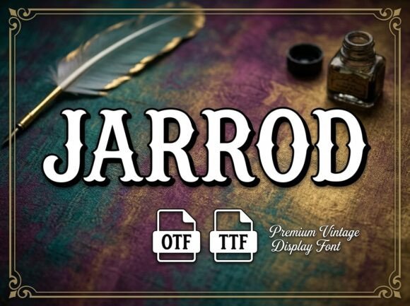 Jarrod Font: A Decorative Typeface for Creative Makers
