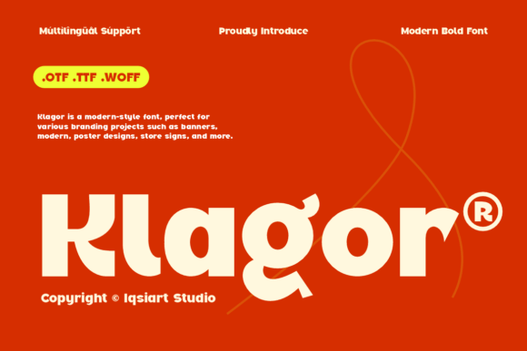 Klagor Font: A Bold Choice for Editorial Design