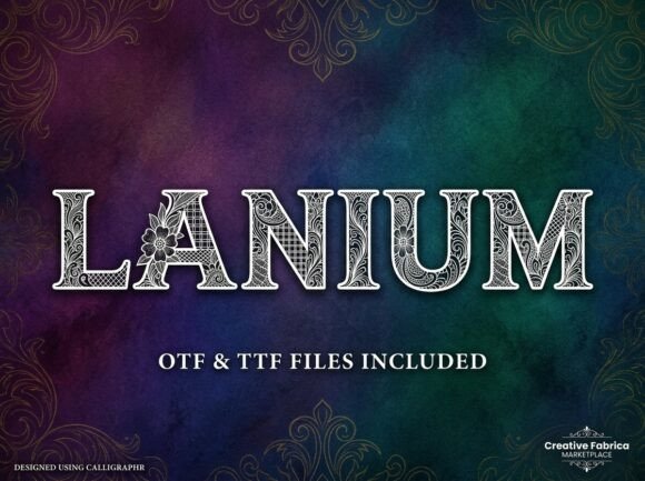 Laniu Font – A Decorative Typeface for Creative Crafters