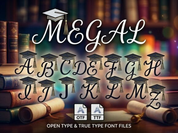 Megal Font: A Decorative Typeface for Editorial Design