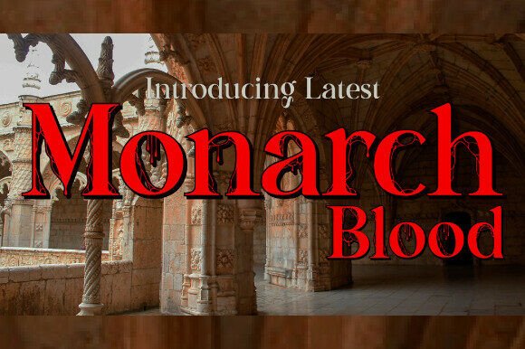 Monarch Blood Typeface: Bold Design for Dramatic Web Projects