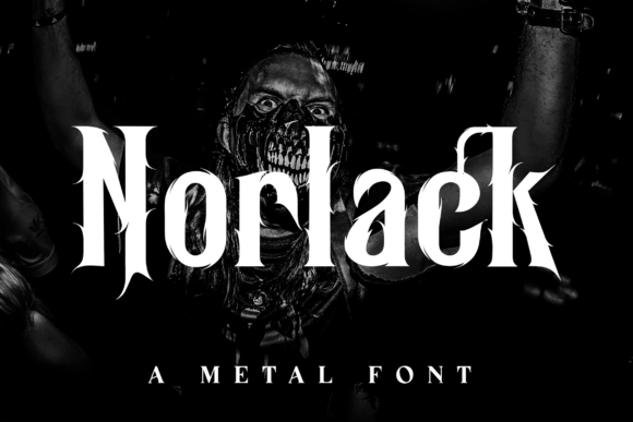 Norlack Font: A Gothic Bold Typeface for Branding with Edge
