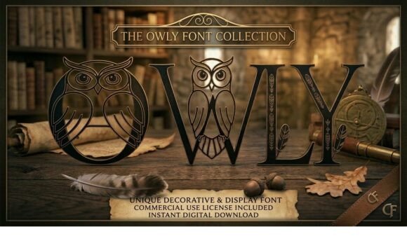 Owly Font Review: A Decorative Typeface for Campaign Impact