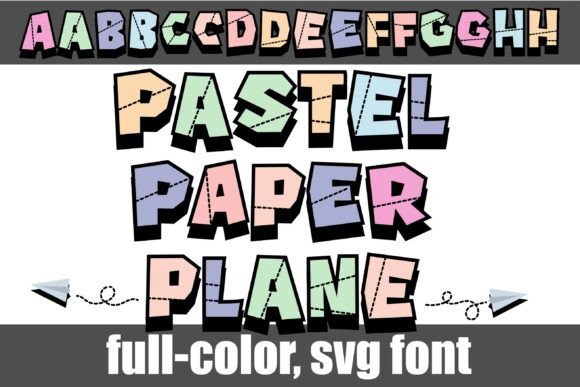 Paper Plane Pastel: A Whimsical Typeface for Creative Publishing