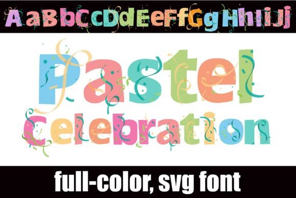 Pastel Celebrations Typeface: A Joyful Font for Editorial Design