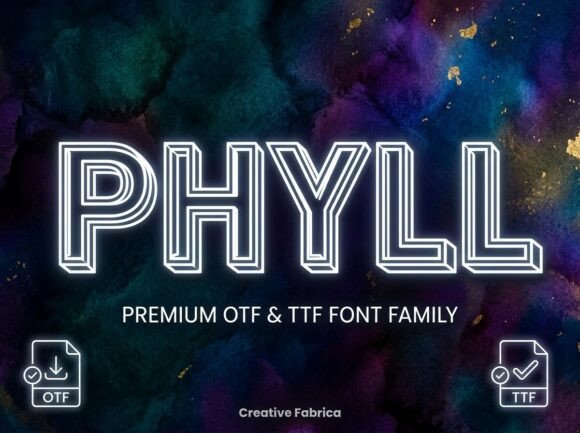 Phyll: A Bold, Organic Font for Creative Projects