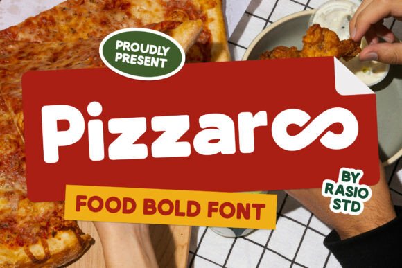 Pizzaroo: A Bold, Appetizing Font for Small Business Branding