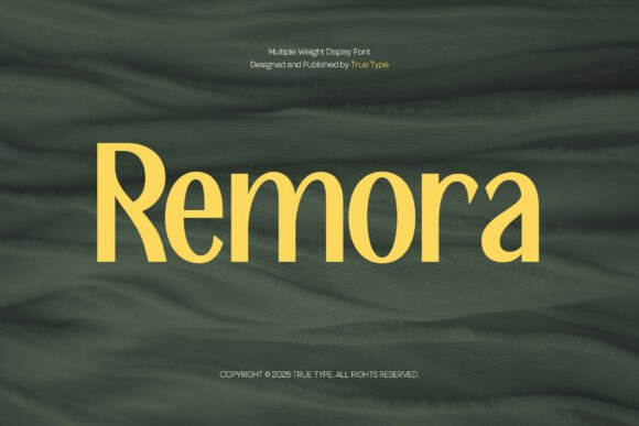Remora Font: A Modern Typeface for Marketers and Designers