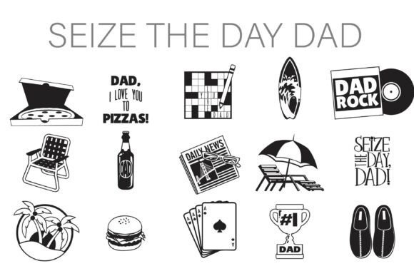 Seize the Day Dad Dingbats: A Cool, Classic Font for Your Brand