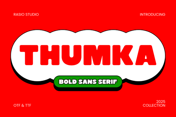 Thumka: A Bold, Energetic Sans Serif Font for Creative Branding
